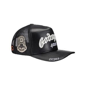 Godspeed Trucker Hat Forever Premium Leather Unisex Black FOREVER PREMIUM